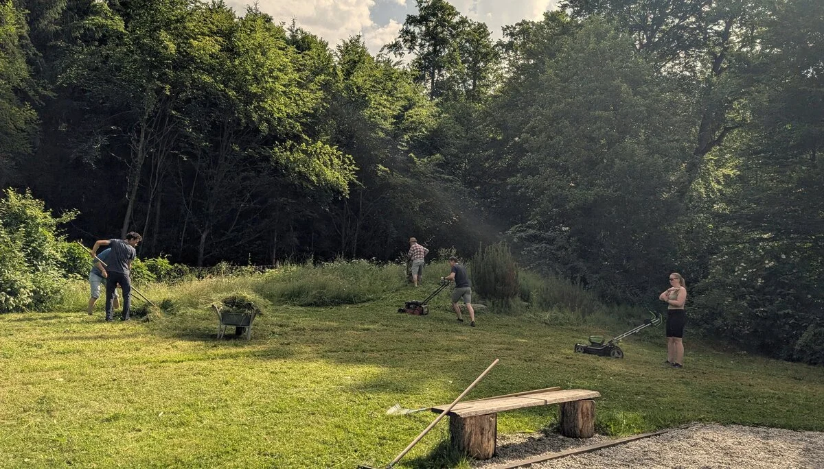 Mähen und Rechen | © DAV Starnberg