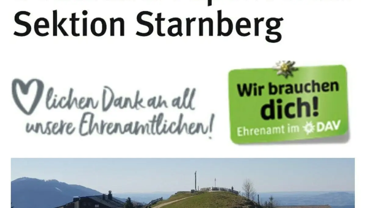 Dank an Ehrenämter - Flyer | © DAV Starnberg