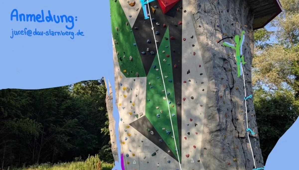 Flyer zum Klettertreff 16-27 Jahre | © JDAV Starnberg/Emiia Gottwalt