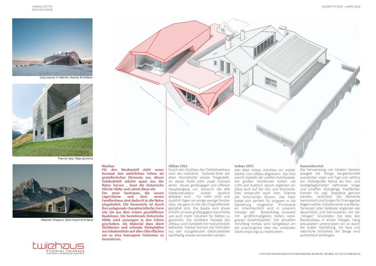 Konzept von Arch.-Büro TWIEHAUS, Tutzing | © Arch.-Büro TWIEHAUS, Tutzing