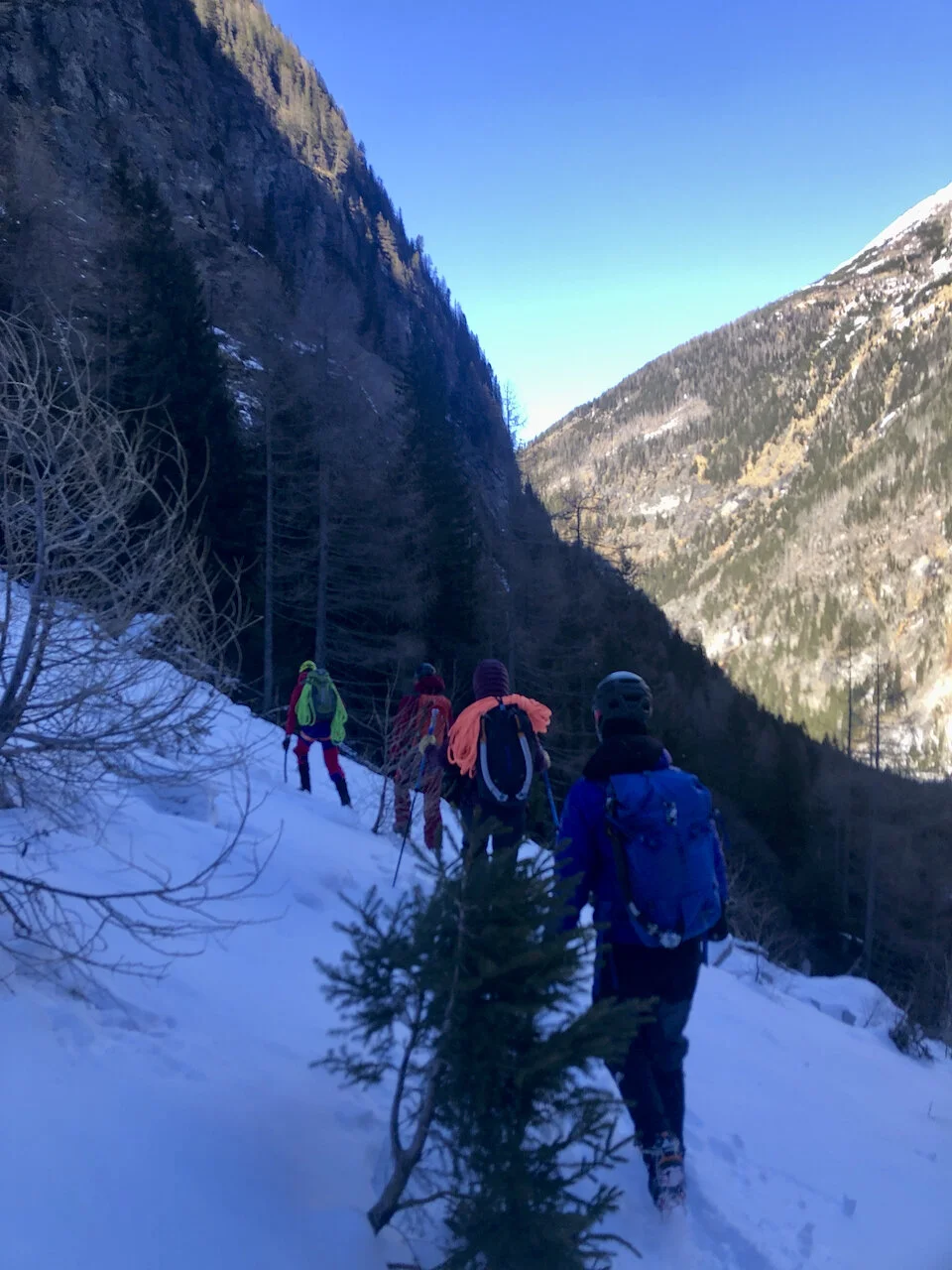 Der Sonne entgegen: erst am Ende des Tages... | © DAV Starnberg