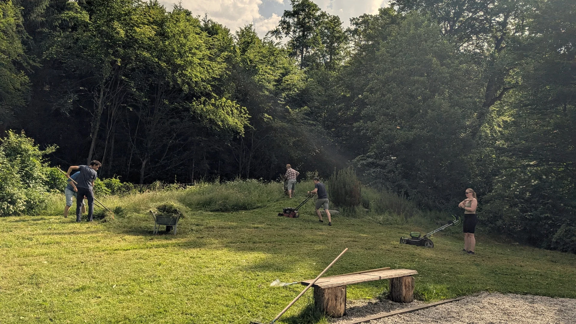 Mähen und Rechen | © DAV Starnberg