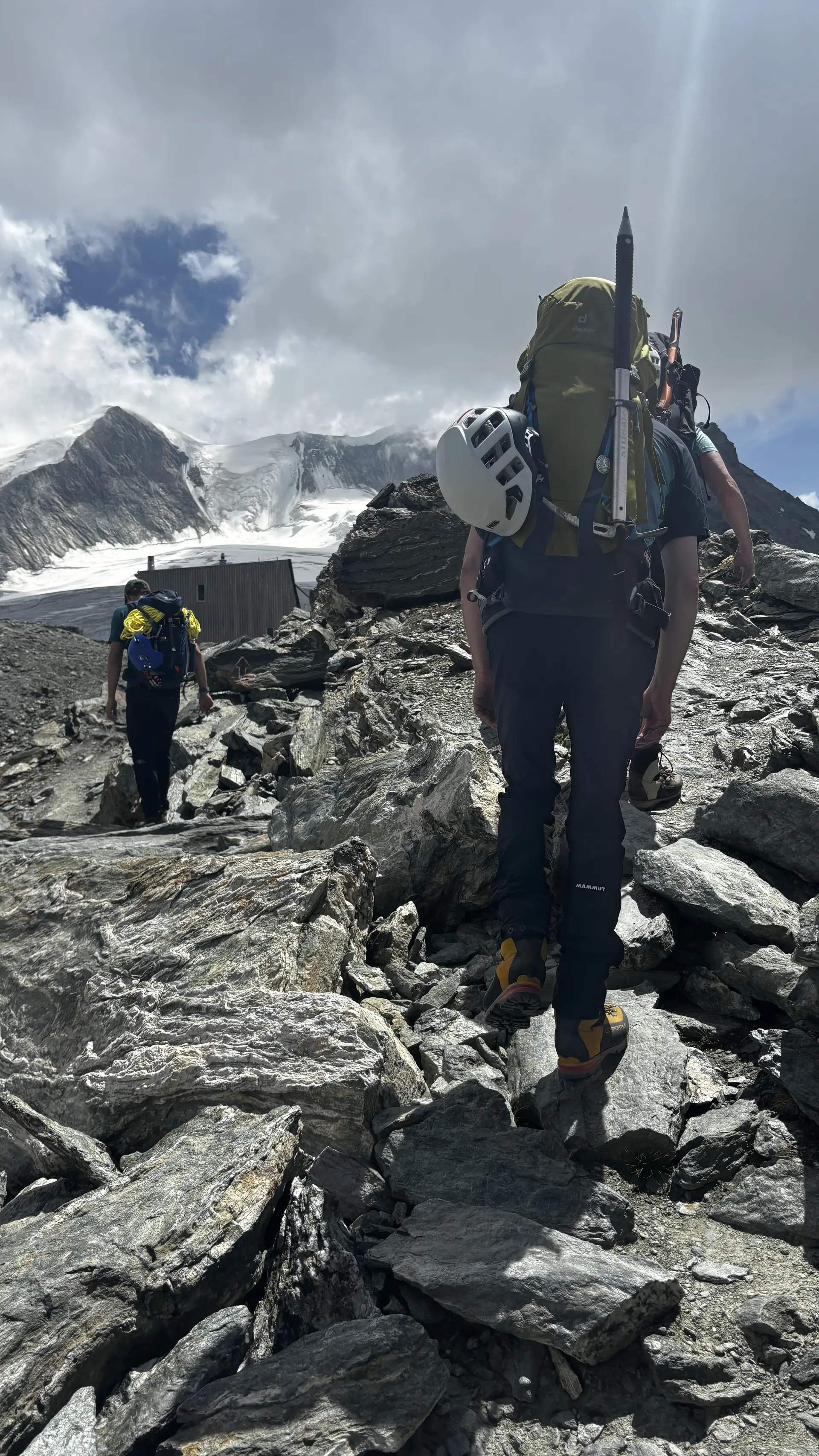 Auf der Zielgeraden zur Hütte beim Aufstieg | © DAV Starnberg - Sina Bakenhus