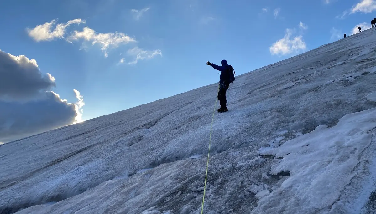 Felix auf dem Gletscher | © DAV Starnberg - Jan-Friedrich Süßmuth