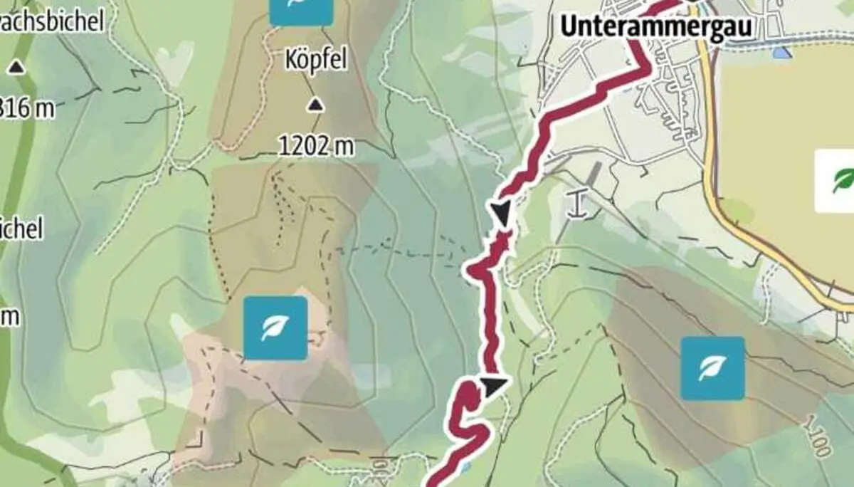 Tourenaufzeichnung Komoot - 8,2km 2h43 705hm hoch 23hm runter | © jDAV Starnberg