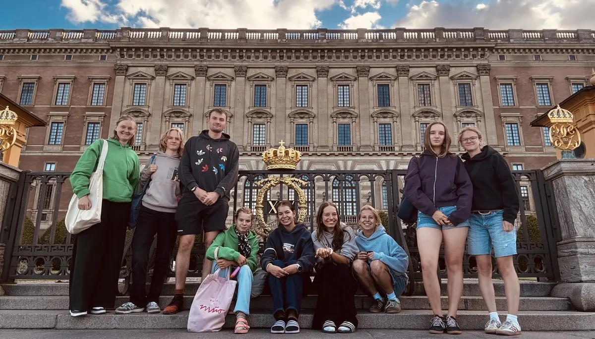 Gruppenfoto Königspalast Stockholm | © DAV Starnberg - Sina Bakenhus