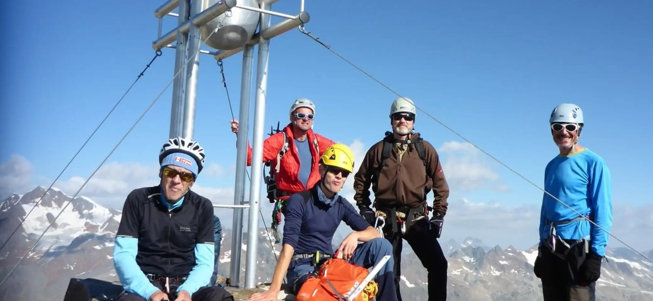 Gruppenfoto auf dem Gipfel des Nördlichen Ramolkogel | © DAV Starnberg