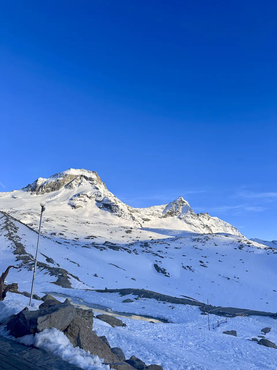 frühmorgens Blick auf Ciarforon und die Becca di Monciair | © DAV Starnberg