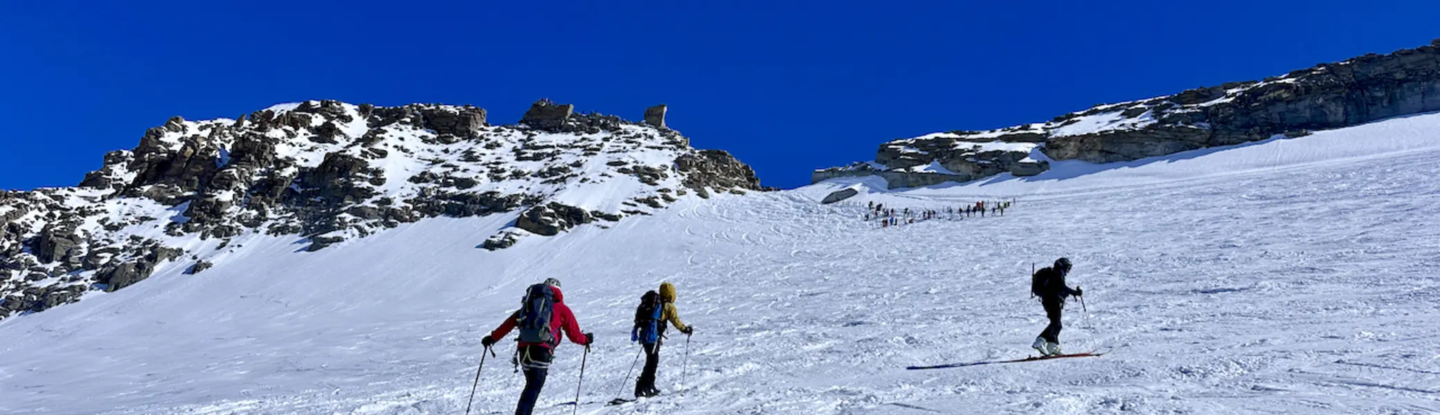 der letzte Anstieg zum Skidepot | © DAV Starnberg