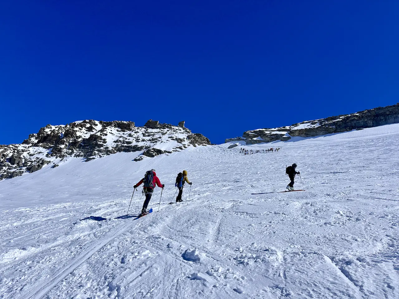 der letzte Anstieg zum Skidepot | © DAV Starnberg