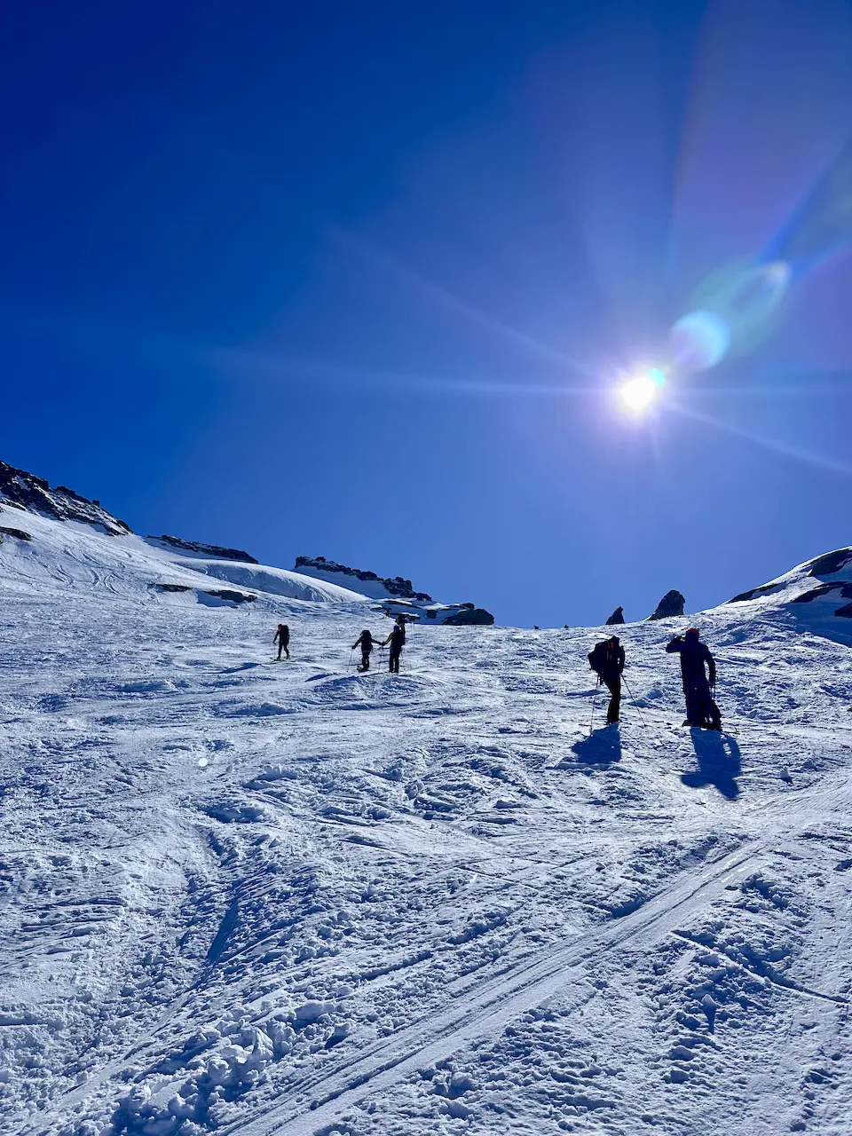 trotz herrlichem Sonnenschein ist es eiskalt | © DAV Starnberg