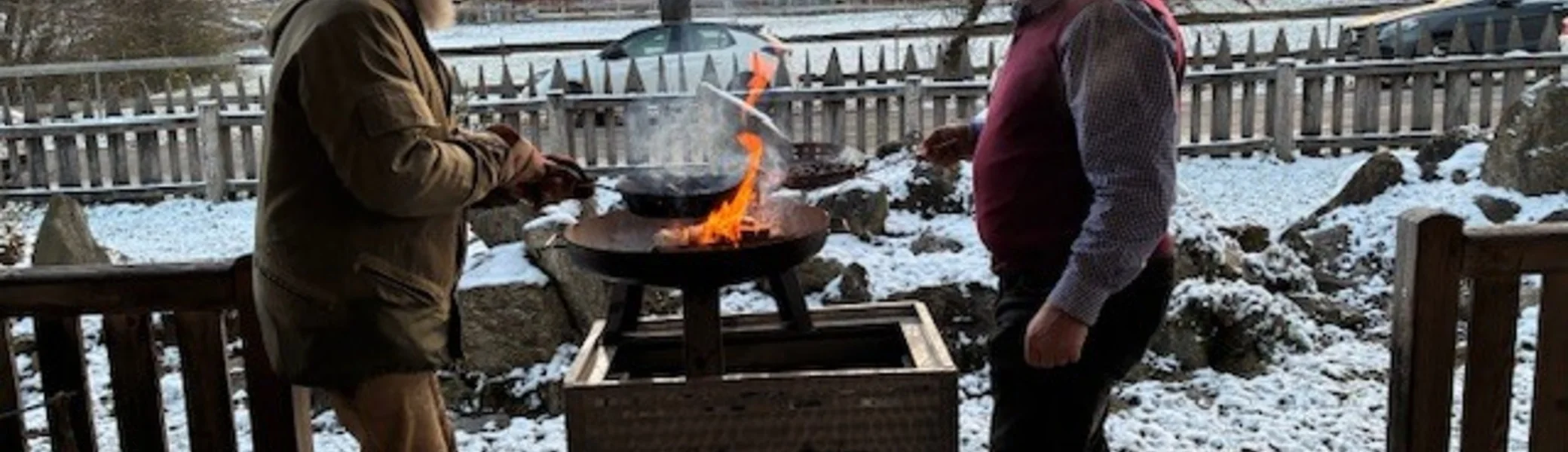 Herbstfest Hans und Heinz am Maroni Rösten | © DAV Starnberg/ Sybille Zeeb