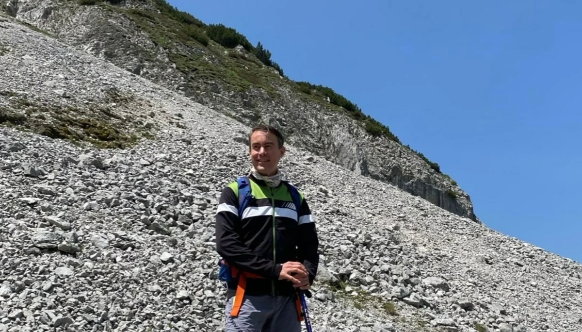 Unser erster Vorstand Dominik Dreyer beim Wandern | © DAV Starnberg