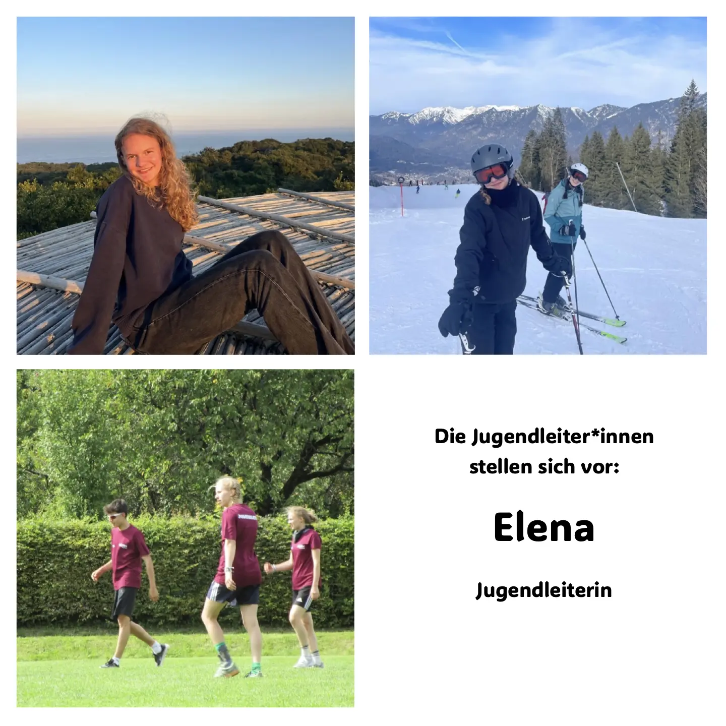 3 FOtos von Elena und ihre Ämter | © JDAV Starnberg