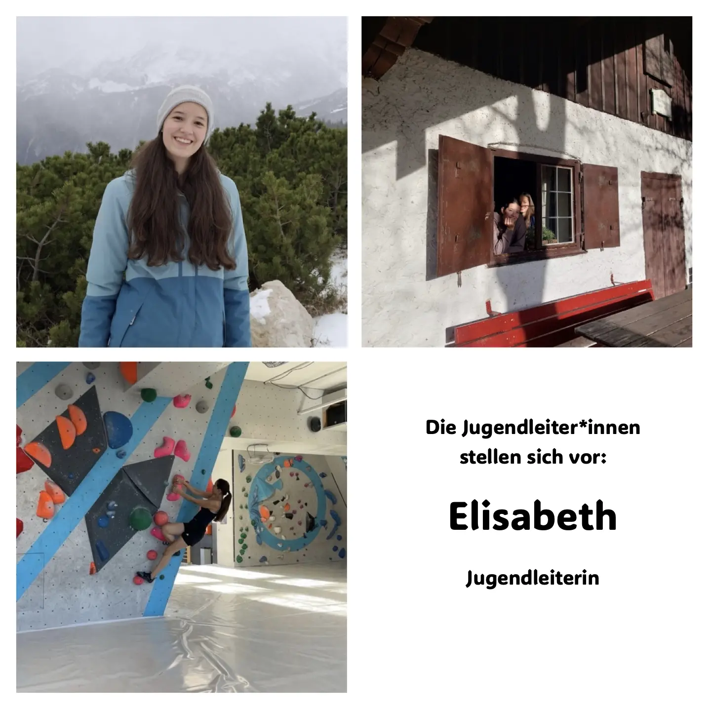 3 Fotos von Lisbath und ihre Ämter | © JDAV Starnberg