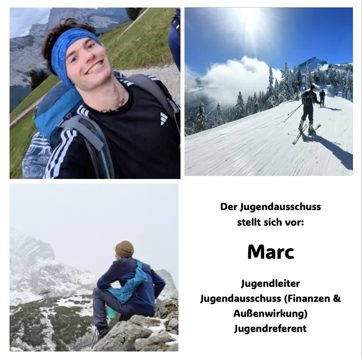 3 Fotos von Marc und seine Ämter | © JDAV Starnberg