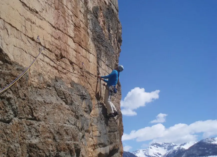 Thomas beim Klettern am La Martine | © DAV Starnberg