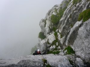 Text: Zu guter letzt lassen wir uns nicht abschrecken und starten in die "Hurra die Gams"