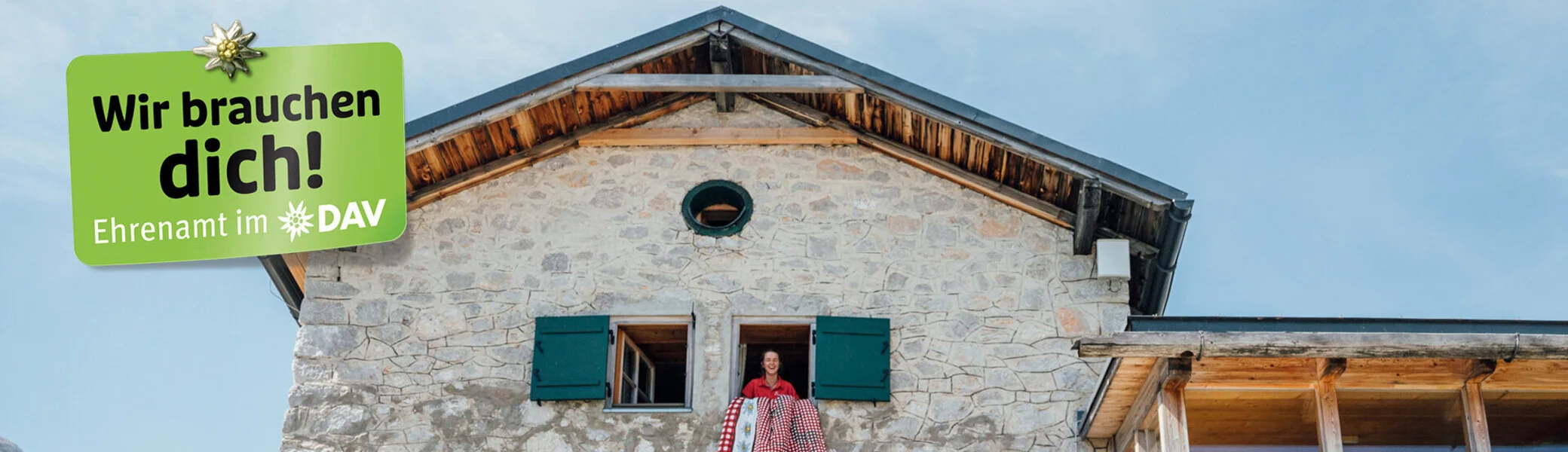 Kampagnenmotiv: Ehrenamtliche Unterstützung beim DAV - Imagefoto | © DAV / Julian Rohn