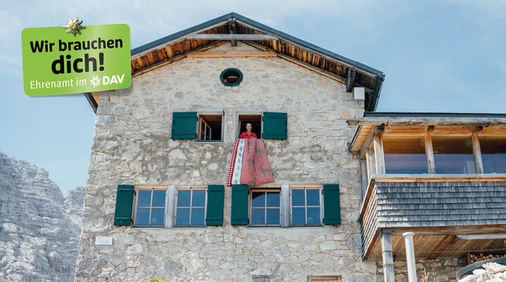 Kampagnenmotiv: Ehrenamtliche Unterstützung beim DAV - Imagefoto | © DAV / Julian Rohn