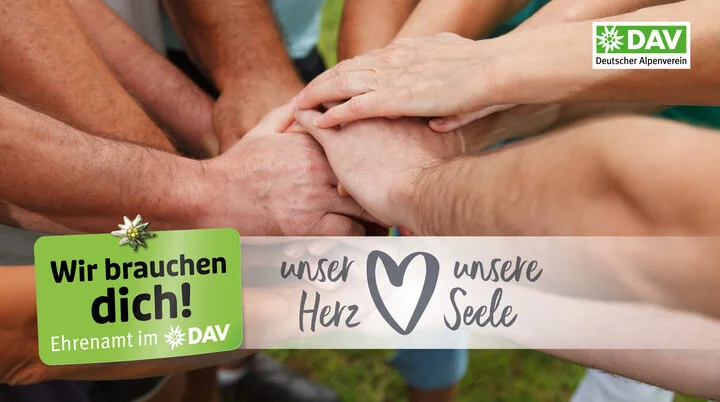 Kampagnenmotiv: Ehrenamtliche Unterstützung beim DAV - Imagefoto | © DAV